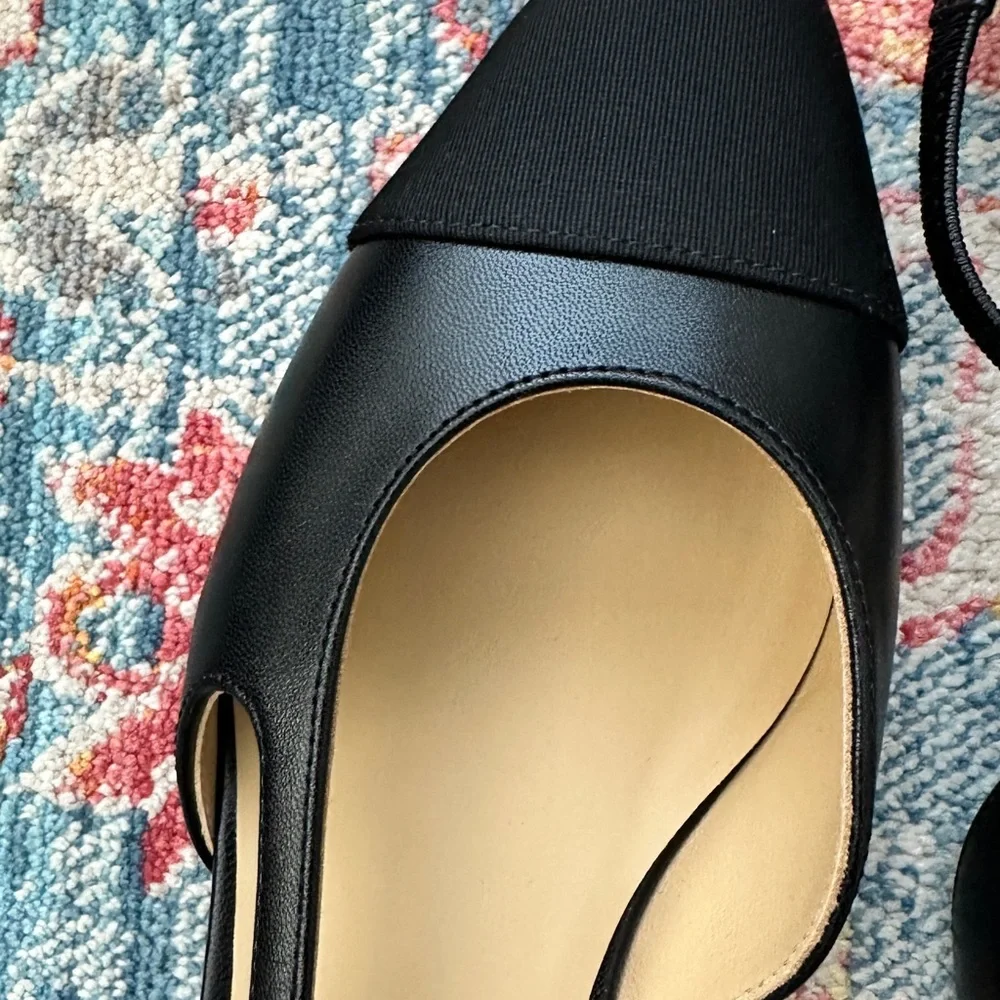 Chanel‎ coco flat sling backs